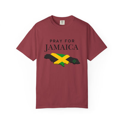 Pray for Jamaica T-Shirt — Jamaica Flag Map Relief Tee