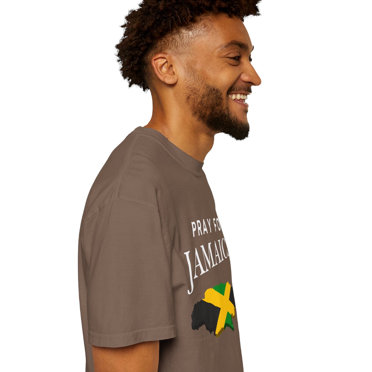 Pray for Jamaica T-Shirt - Jamaica Map & Flag Support Tee