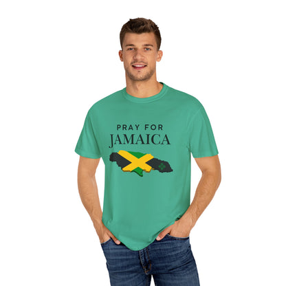 Pray for Jamaica T-Shirt — Jamaica Flag Map Relief Tee