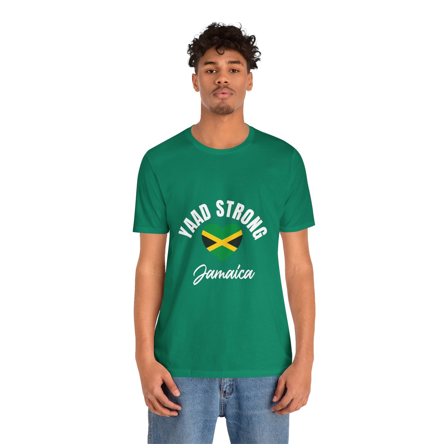 Yaad Strong Jamaica T-Shirt — Jamaican Flag Heart Pride Tee