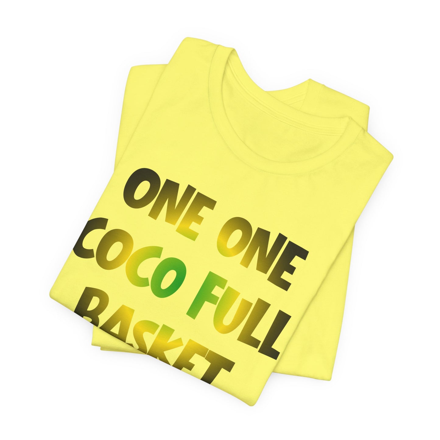 One One Coco Full Basket T-Shirt — Jamaica Map Reggae Island Tee