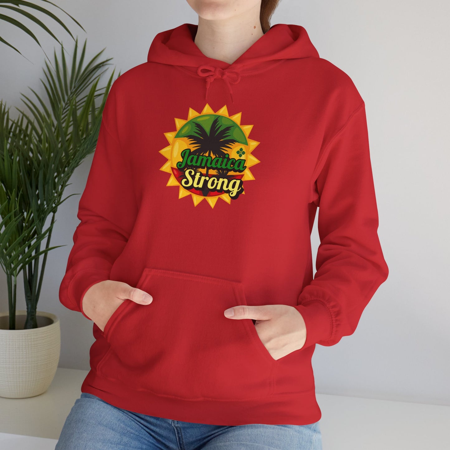 Hooded Sweatshirt Jamaica Strong Hurricane Melissa Resilience
