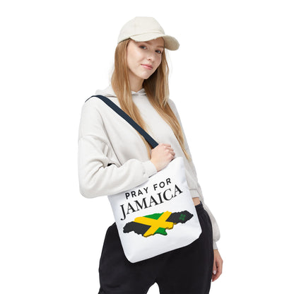 Pray for Jamaica Tote Bag — Jamaican Flag Map Charity Support Tote