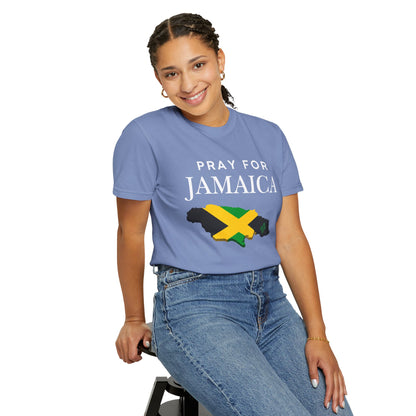Pray for Jamaica T-Shirt - Jamaica Map & Flag Support Tee