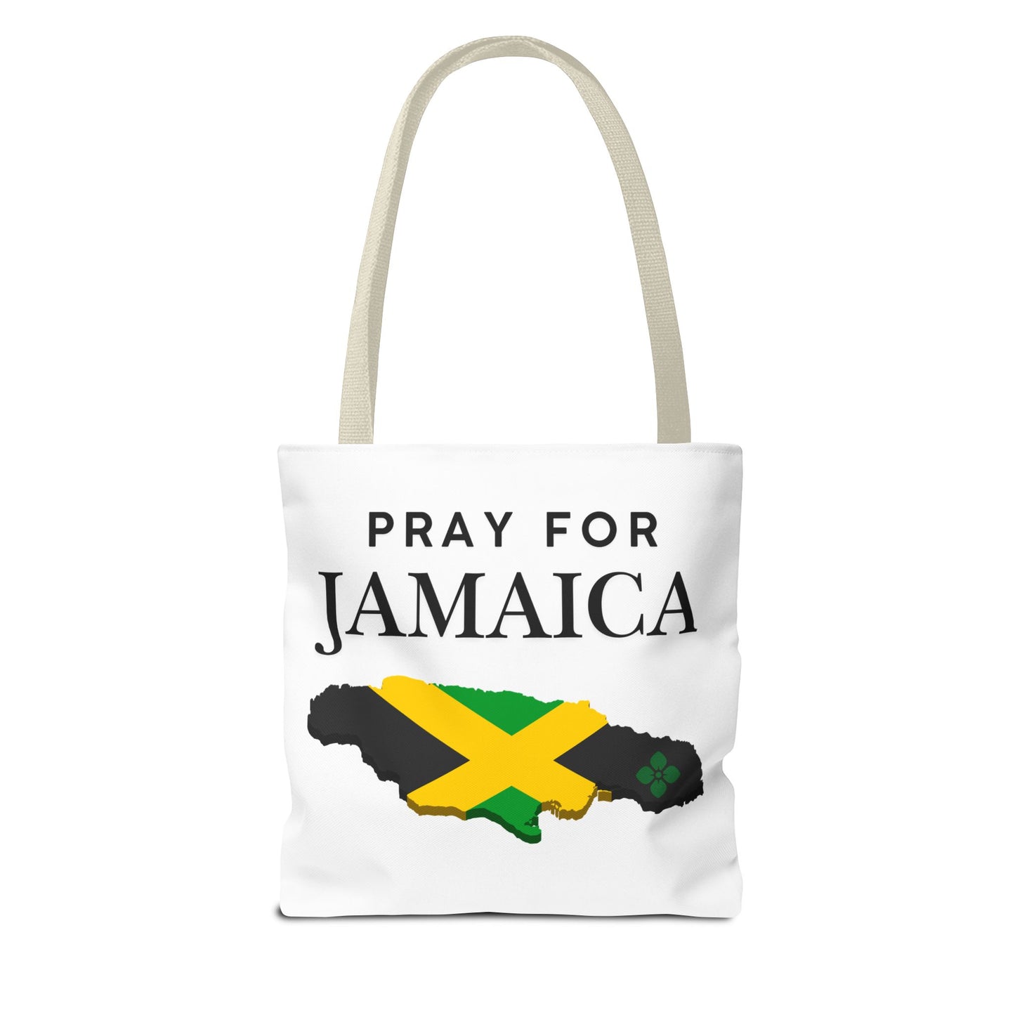Pray for Jamaica Tote Bag — Jamaican Flag Map Charity Support Tote