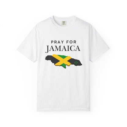 Pray for Jamaica T-Shirt — Jamaica Flag Map Relief Tee