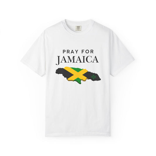 Pray for Jamaica T-Shirt — Jamaica Flag Map Relief Tee