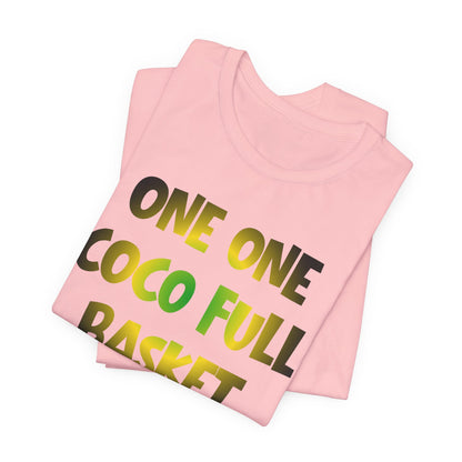 One One Coco Full Basket T-Shirt — Jamaica Map Reggae Island Tee