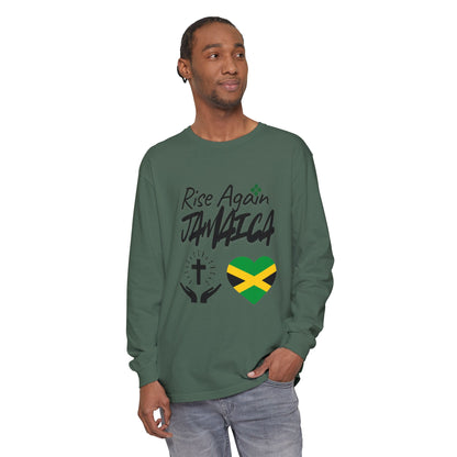 Rise Again Jamaica Long Sleeve T-Shirt – Caribbean Strength & Unity Apparel