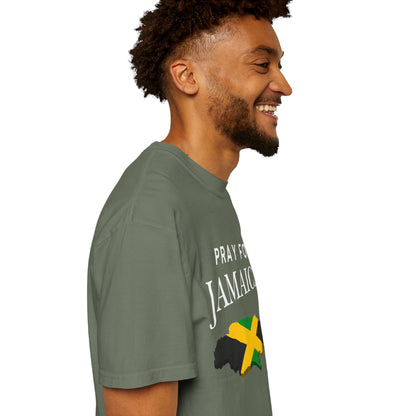 Pray for Jamaica T-Shirt - Jamaica Map & Flag Support Tee