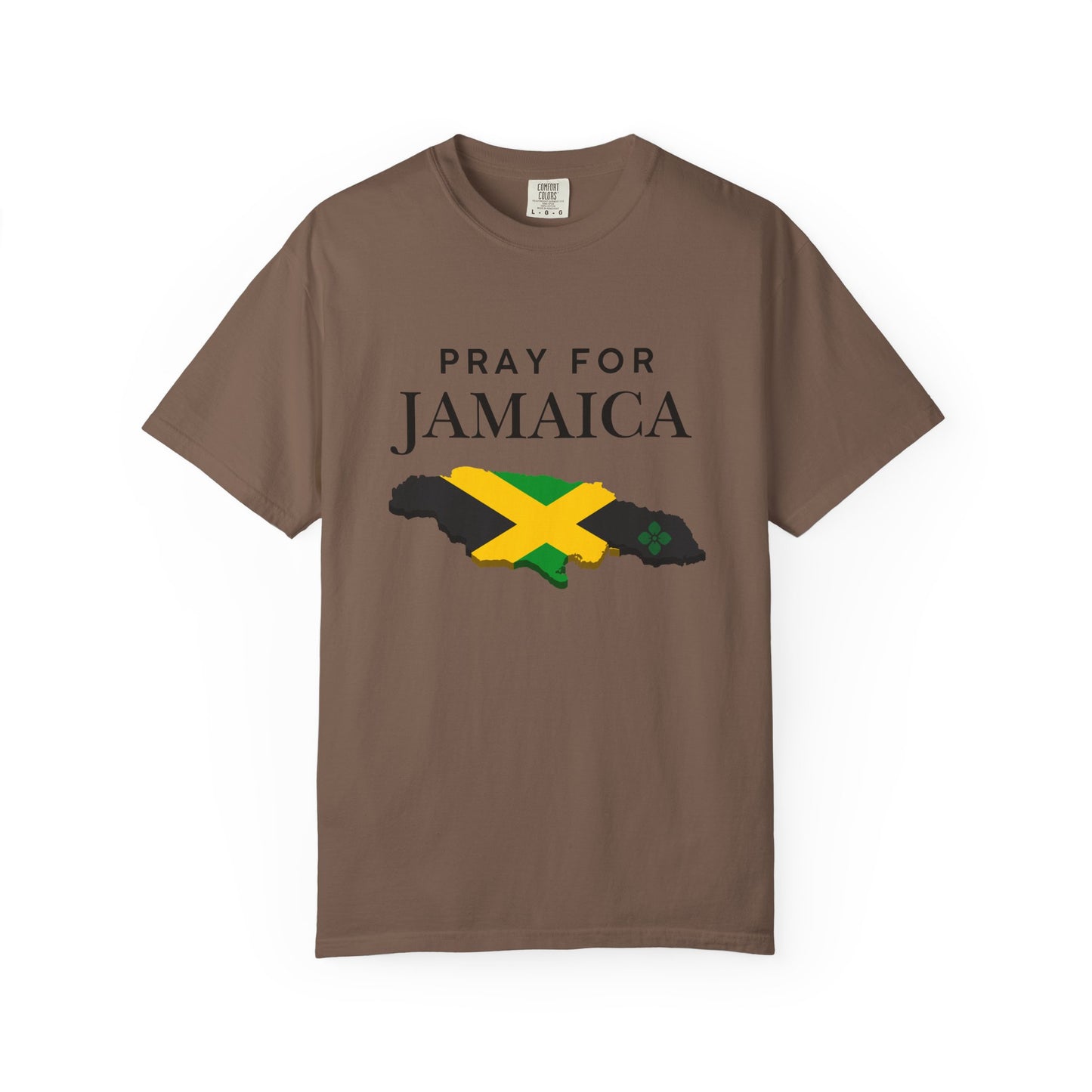 Pray for Jamaica T-Shirt — Jamaica Flag Map Relief Tee