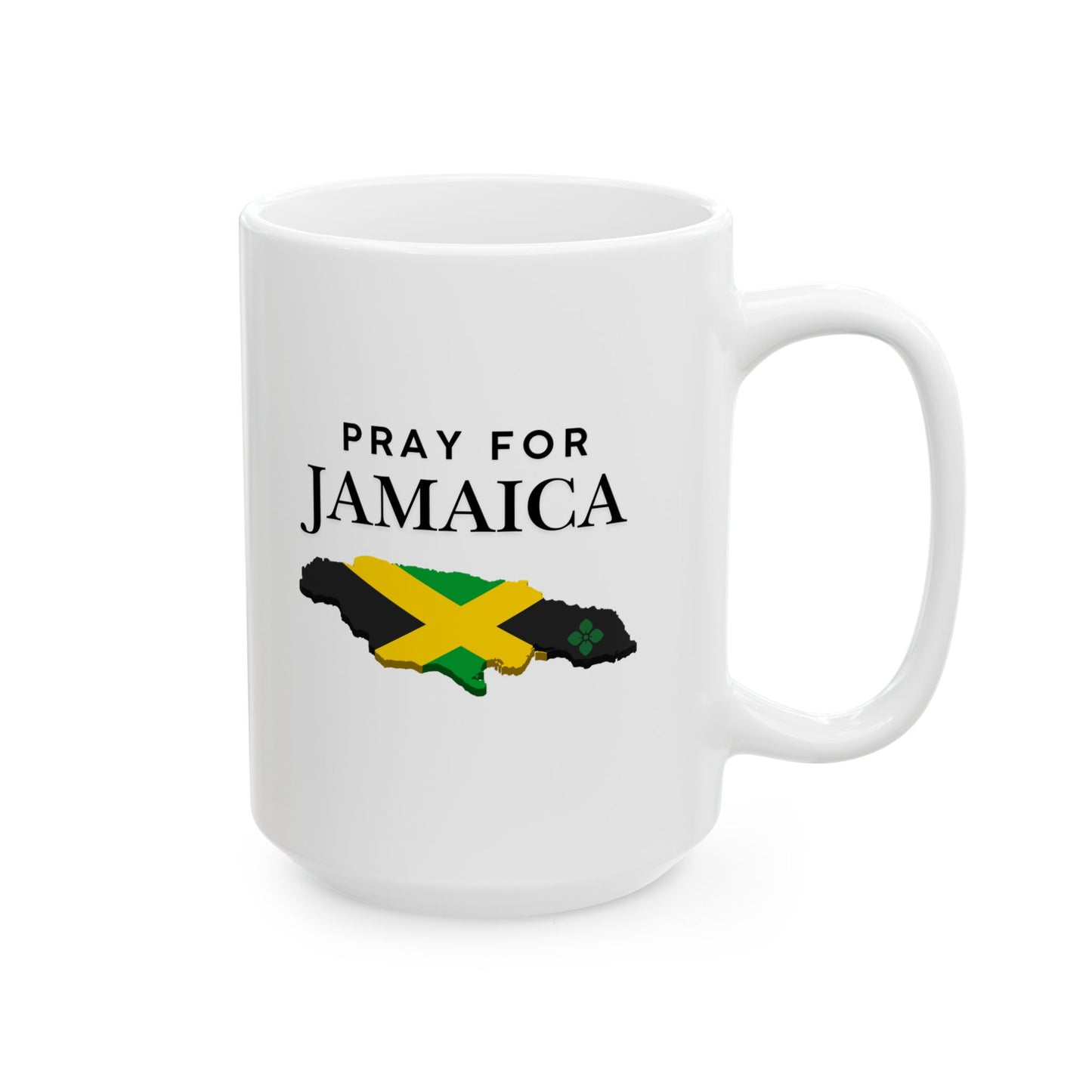 Pray For Jamaica Ceramic Mug – Map & Flag Coffee Cup (11oz/15oz)