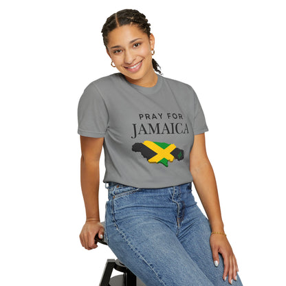 Pray for Jamaica T-Shirt — Jamaica Flag Map Relief Tee