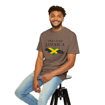 Pray for Jamaica T-Shirt — Jamaica Flag Map Relief Tee