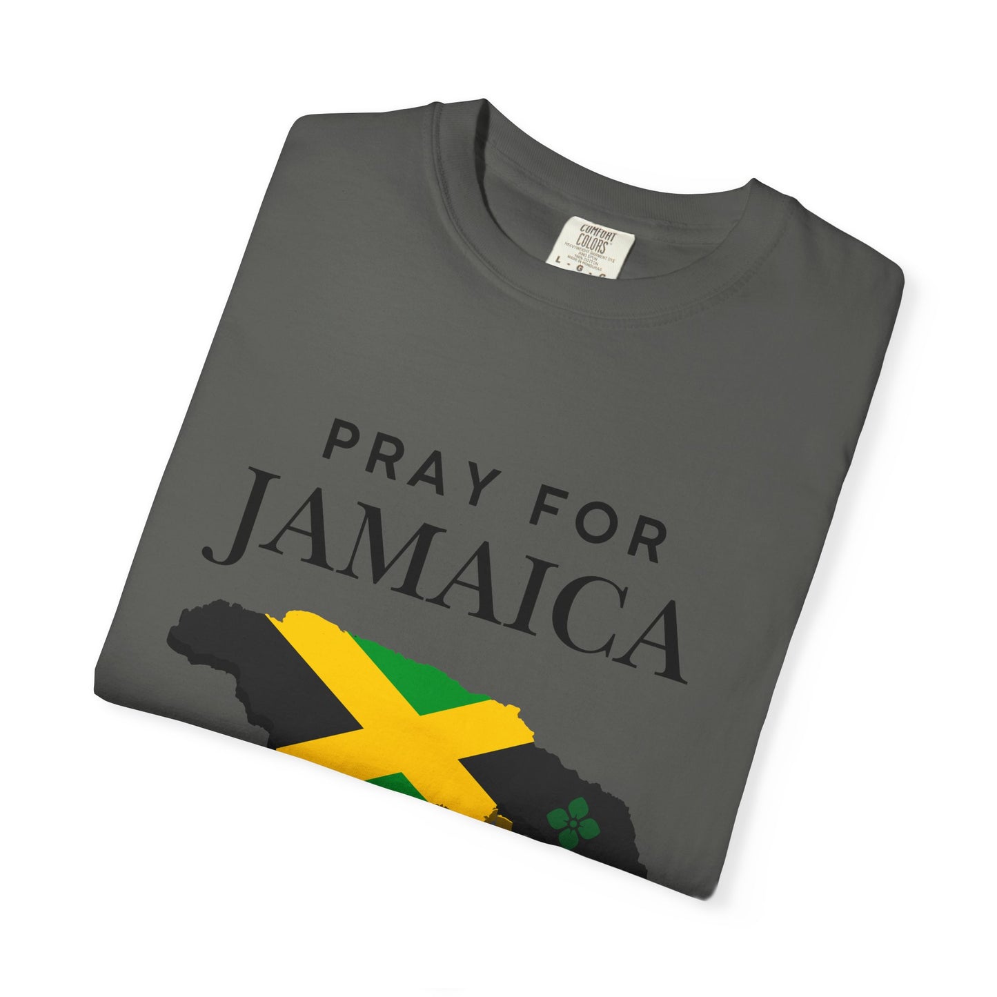 Pray for Jamaica T-Shirt — Jamaica Flag Map Relief Tee