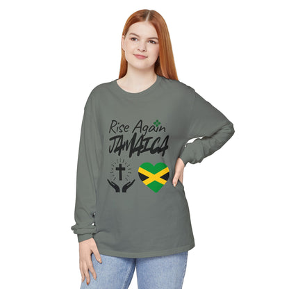 Rise Again Jamaica Long Sleeve T-Shirt – Caribbean Strength & Unity Apparel