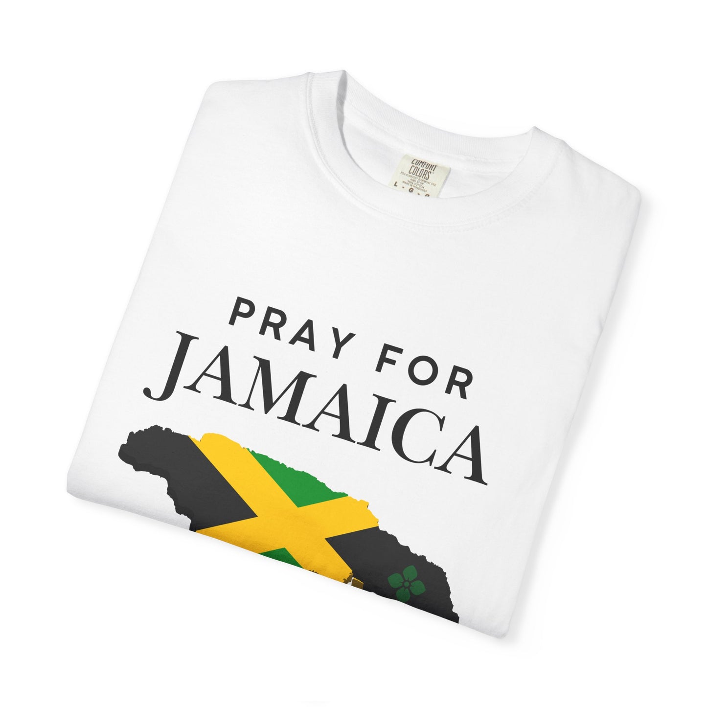 Pray for Jamaica T-Shirt — Jamaica Flag Map Relief Tee