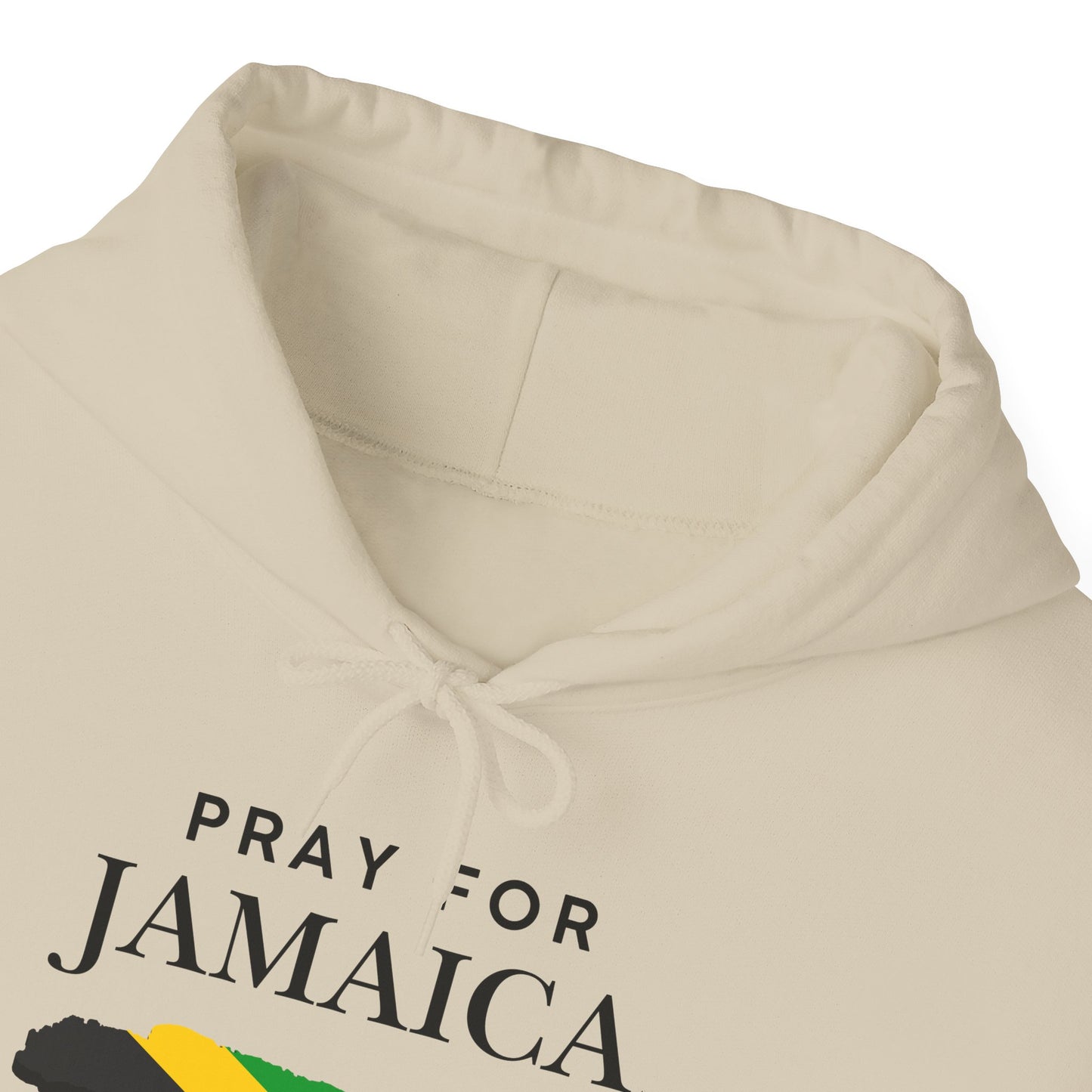 Pray for Jamaica Hoodie - Jamaica Map with Flag Design
