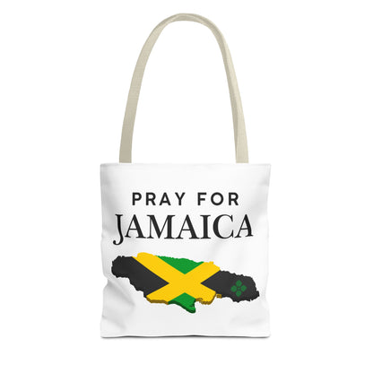 Pray for Jamaica Tote Bag — Jamaican Flag Map Charity Support Tote