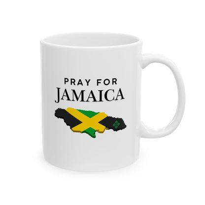 Pray For Jamaica Ceramic Mug – Map & Flag Coffee Cup (11oz/15oz)