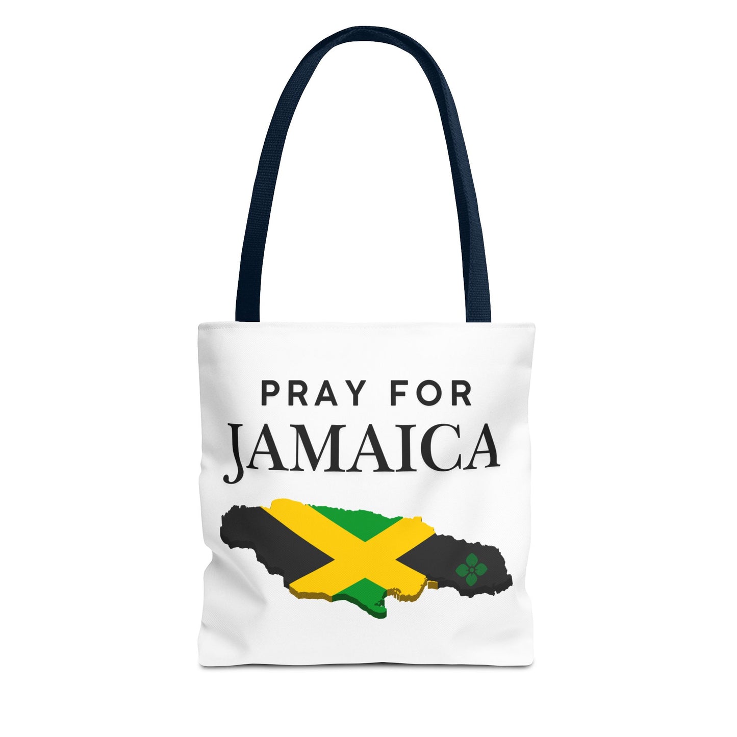 Pray for Jamaica Tote Bag — Jamaican Flag Map Charity Support Tote