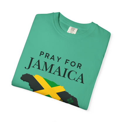 Pray for Jamaica T-Shirt — Jamaica Flag Map Relief Tee