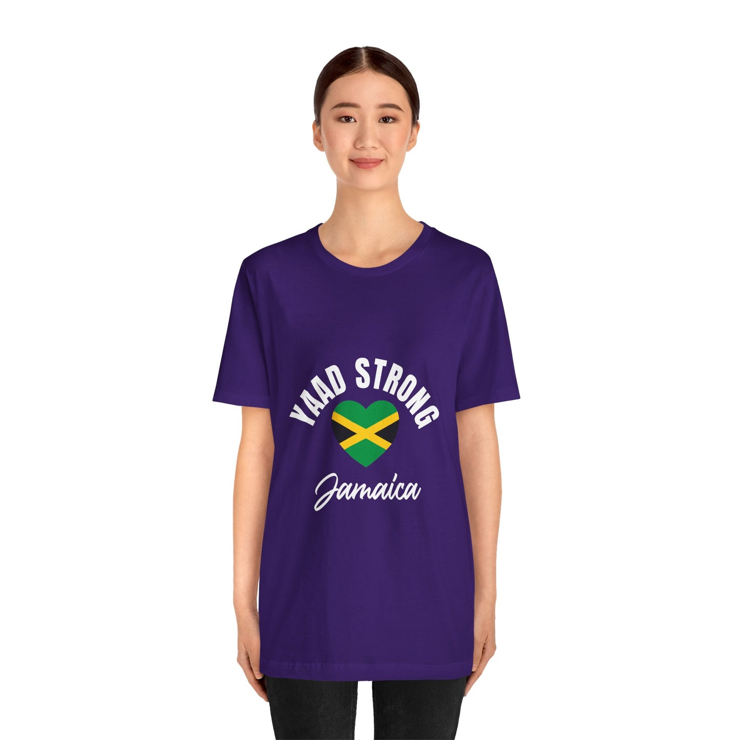 Yaad Strong Jamaica T-Shirt — Jamaican Flag Heart Pride Tee