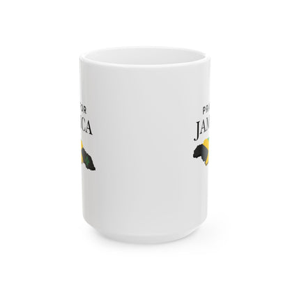 Pray For Jamaica Ceramic Mug – Map & Flag Coffee Cup (11oz/15oz)