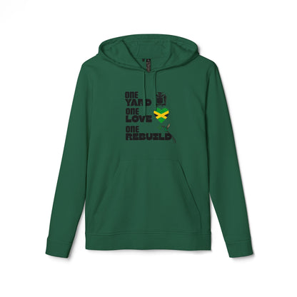 Jamaica Love Hoodie — Reggae Island Flag Heart Design