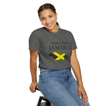 Pray for Jamaica T-Shirt — Jamaica Flag Map Relief Tee