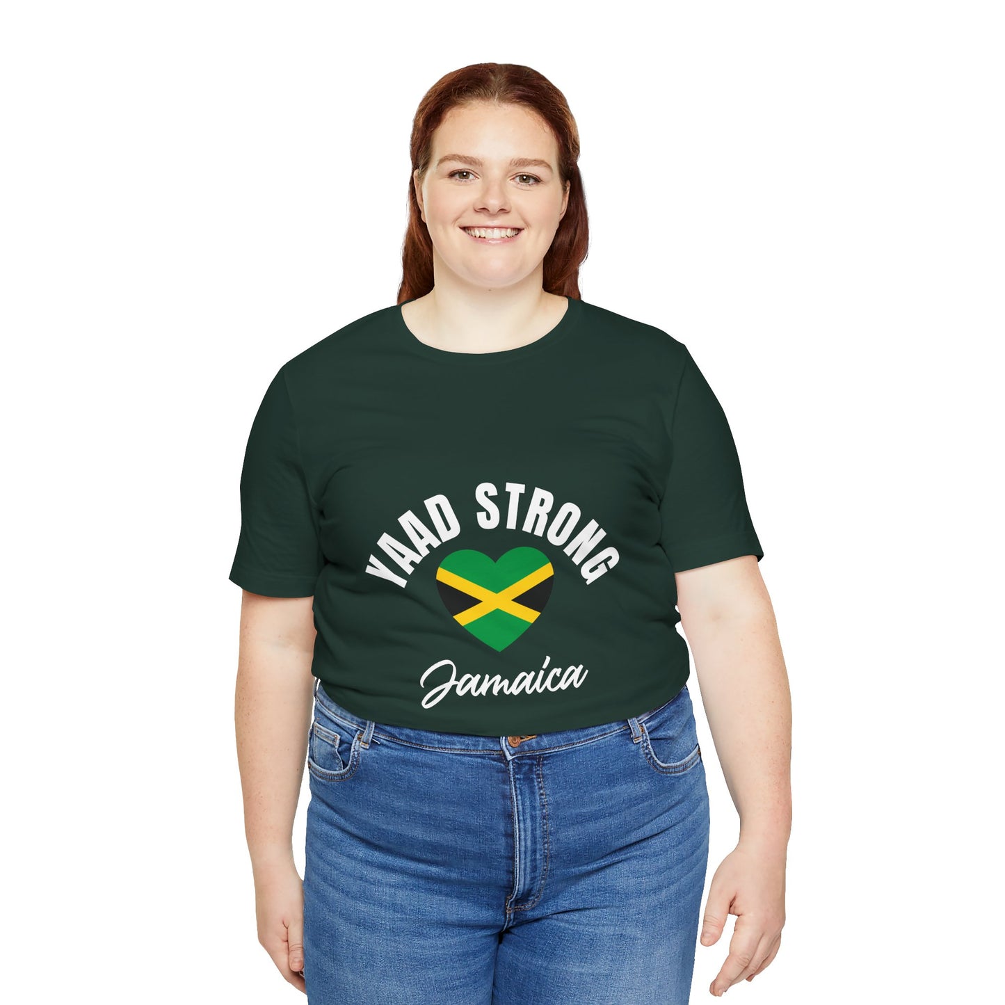 Yaad Strong Jamaica T-Shirt — Jamaican Flag Heart Pride Tee