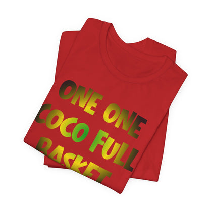 One One Coco Full Basket T-Shirt — Jamaica Map Reggae Island Tee