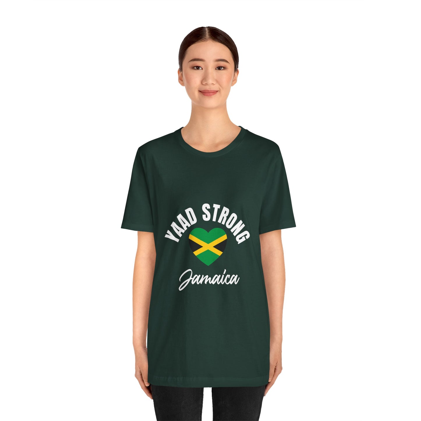 Yaad Strong Jamaica T-Shirt — Jamaican Flag Heart Pride Tee