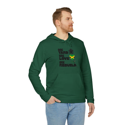 Jamaica Love Hoodie — Reggae Island Flag Heart Design