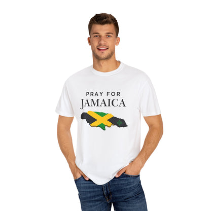 Pray for Jamaica T-Shirt — Jamaica Flag Map Relief Tee