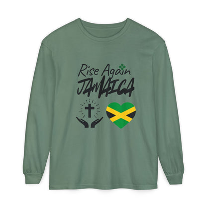 Rise Again Jamaica Long Sleeve T-Shirt – Caribbean Strength & Unity Apparel