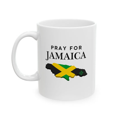 Pray For Jamaica Ceramic Mug – Map & Flag Coffee Cup (11oz/15oz)