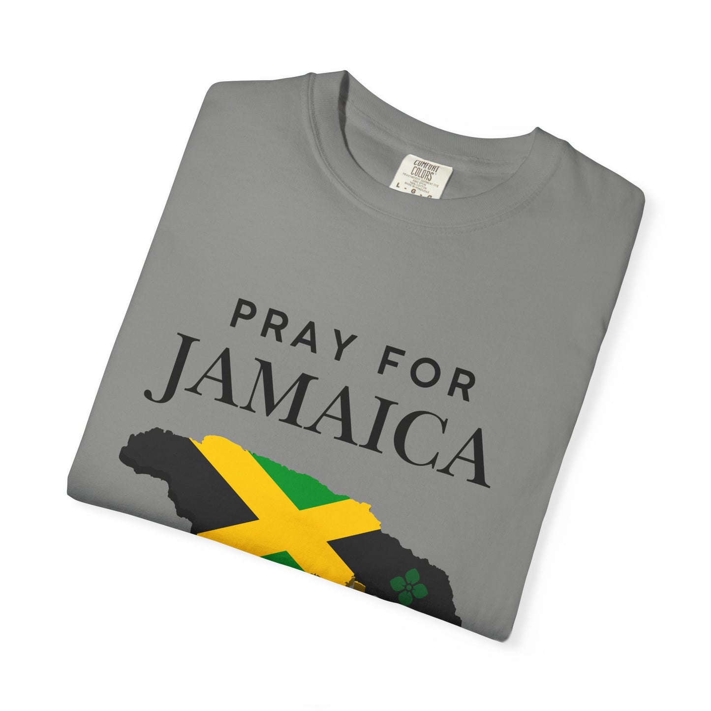 Pray for Jamaica T-Shirt — Jamaica Flag Map Relief Tee