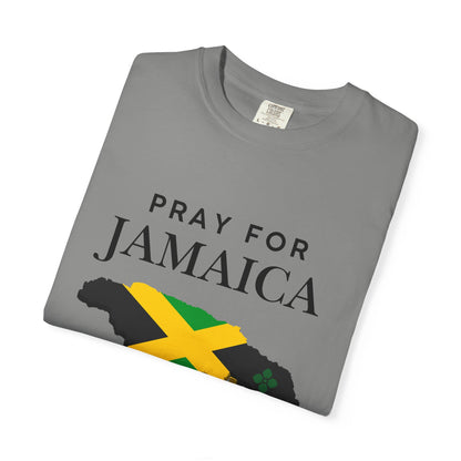 Pray for Jamaica T-Shirt — Jamaica Flag Map Relief Tee