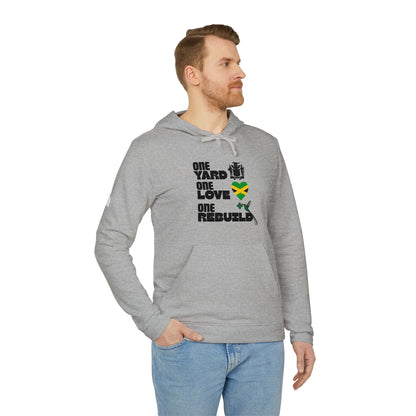 Jamaica Love Hoodie — Reggae Island Flag Heart Design