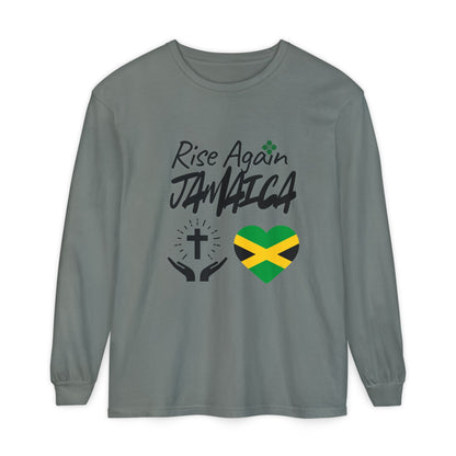 Rise Again Jamaica Long Sleeve T-Shirt – Caribbean Strength & Unity Apparel