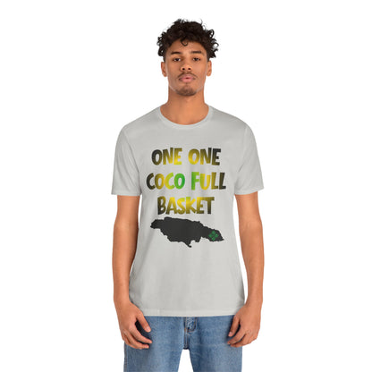 One One Coco Full Basket T-Shirt — Jamaica Map Reggae Island Tee