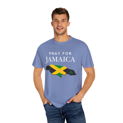 Pray for Jamaica T-Shirt - Jamaica Map & Flag Support Tee