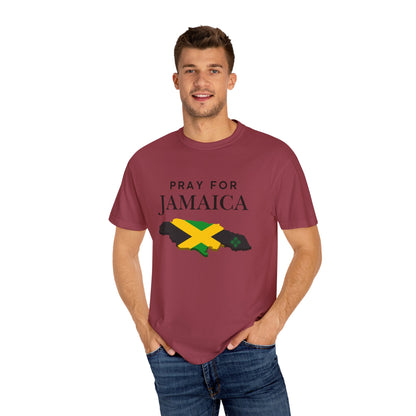 Pray for Jamaica T-Shirt — Jamaica Flag Map Relief Tee