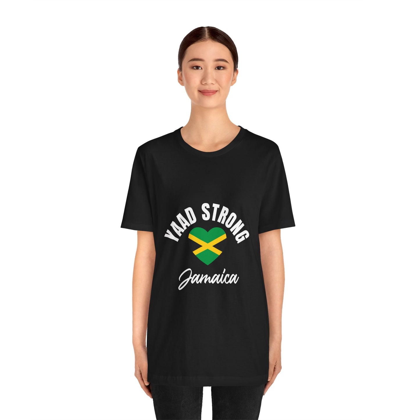 Yaad Strong Jamaica T-Shirt — Jamaican Flag Heart Pride Tee