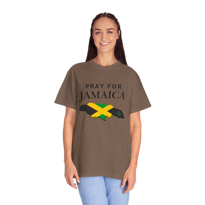 Pray for Jamaica T-Shirt — Jamaica Flag Map Relief Tee