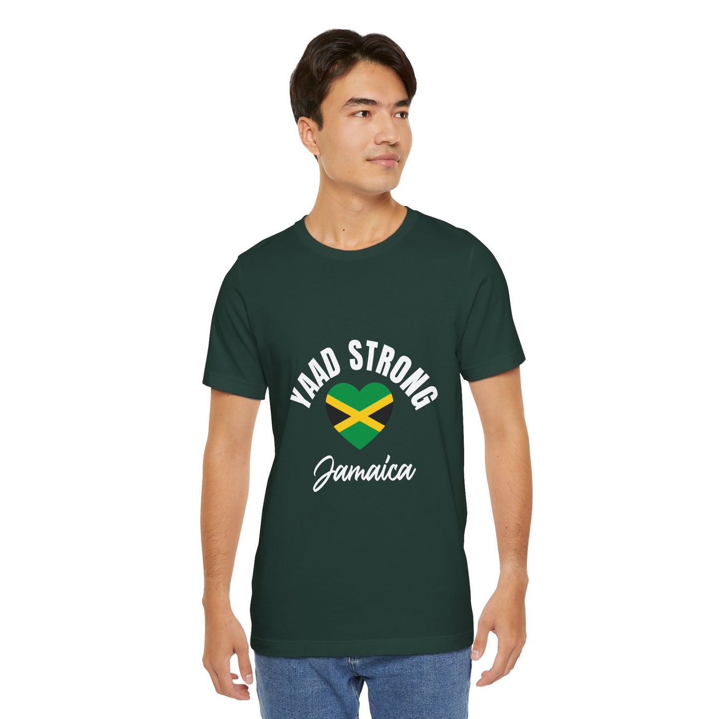 Yaad Strong Jamaica T-Shirt — Jamaican Flag Heart Pride Tee