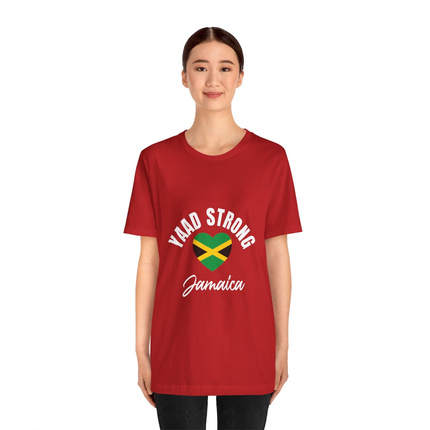 Yaad Strong Jamaica T-Shirt — Jamaican Flag Heart Pride Tee