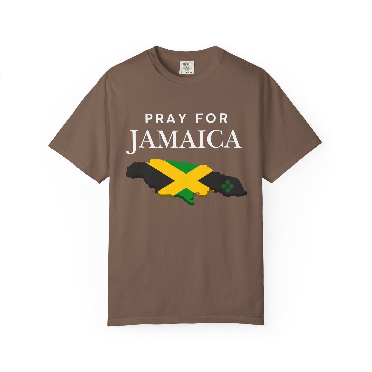 Pray for Jamaica T-Shirt - Jamaica Map & Flag Support Tee