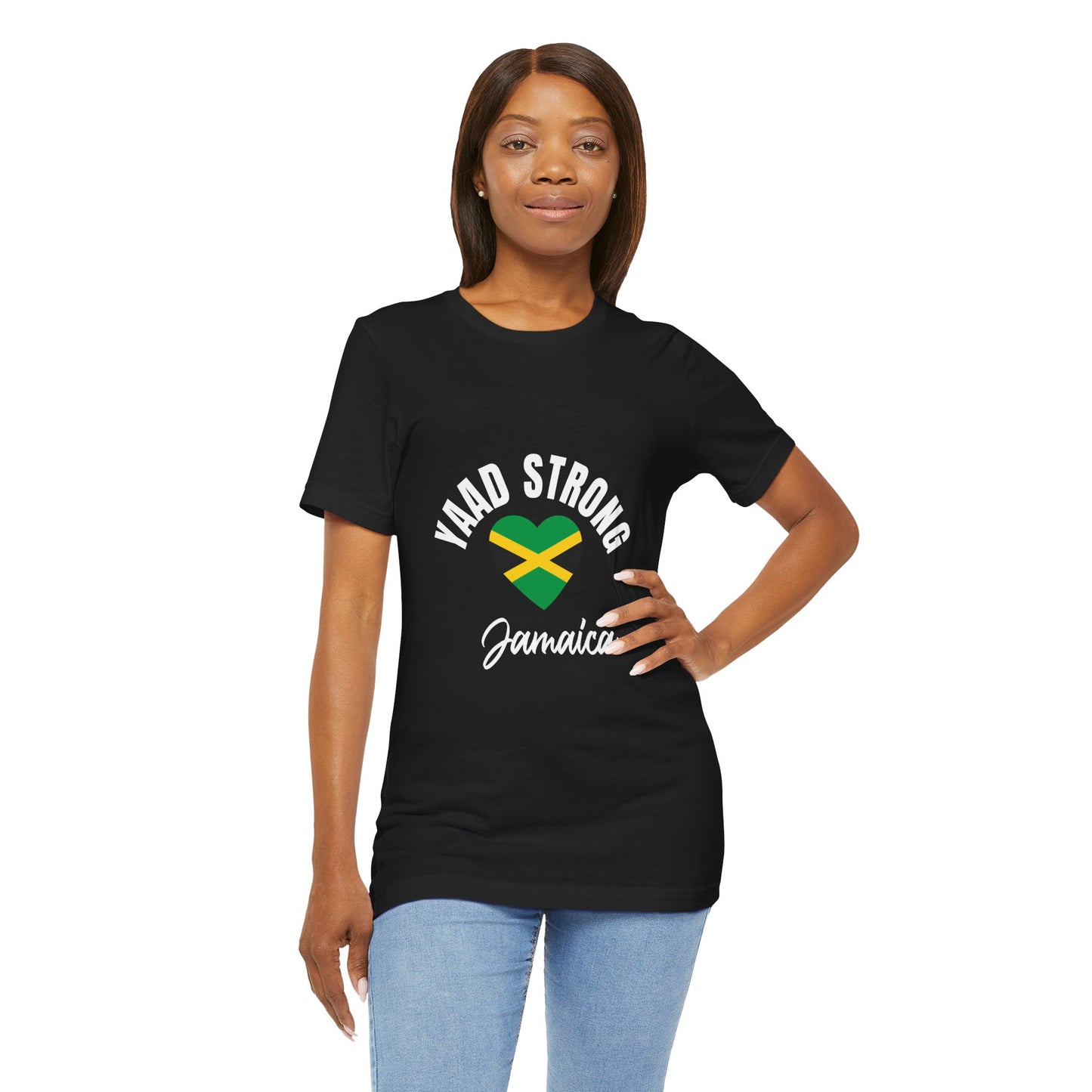 Yaad Strong Jamaica T-Shirt — Jamaican Flag Heart Pride Tee